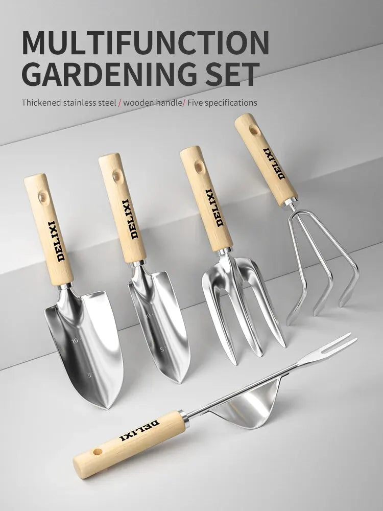 Garden Shovel Rake Spade Set for Easy Planting - Smarsty
