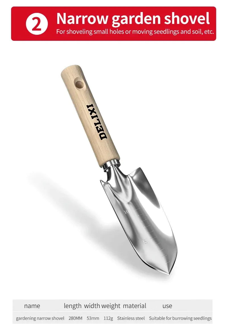 Garden Shovel Rake Spade Set for Easy Planting - Smarsty