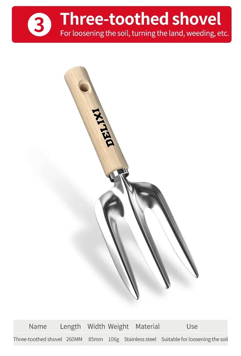 Garden Shovel Rake Spade Set for Easy Planting - Smarsty