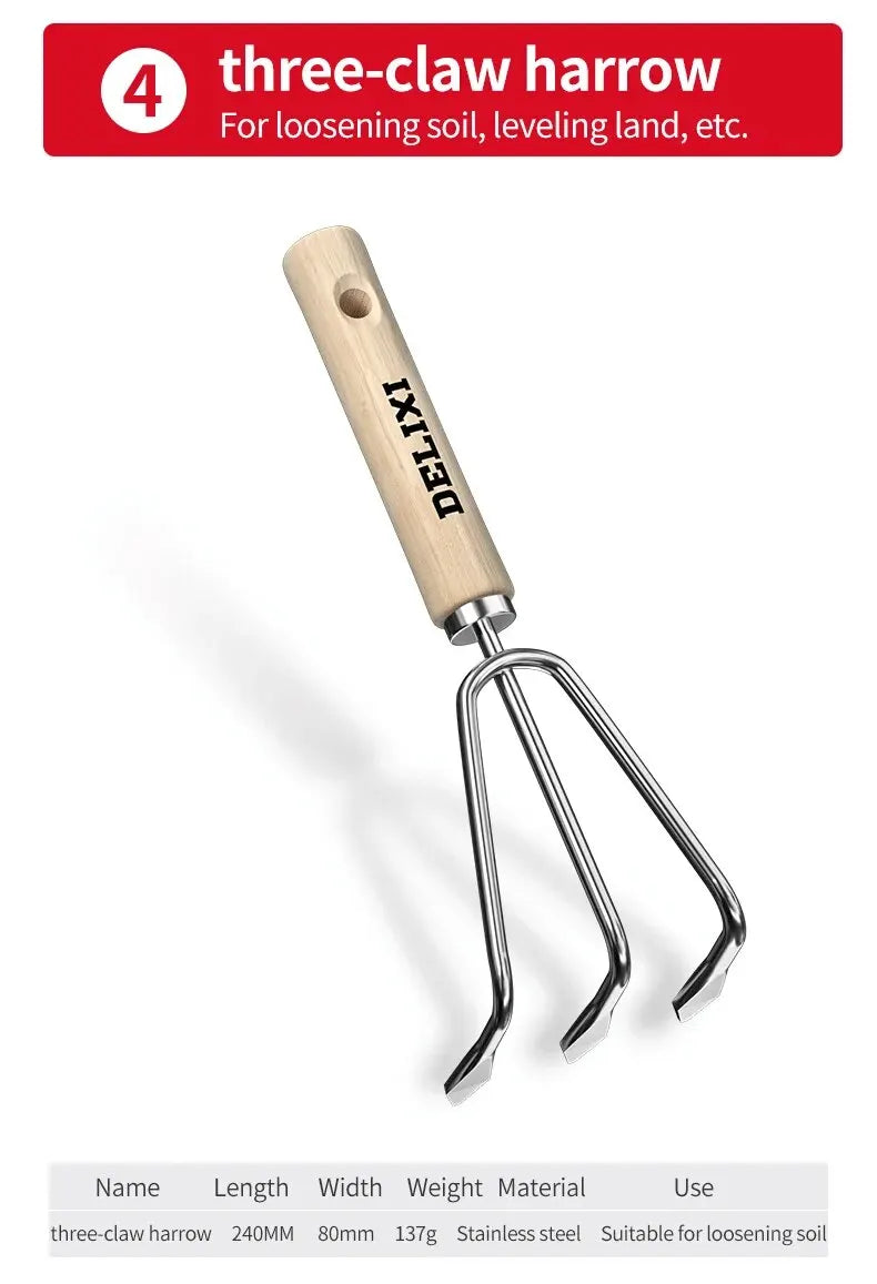 Garden Shovel Rake Spade Set for Easy Planting - Smarsty