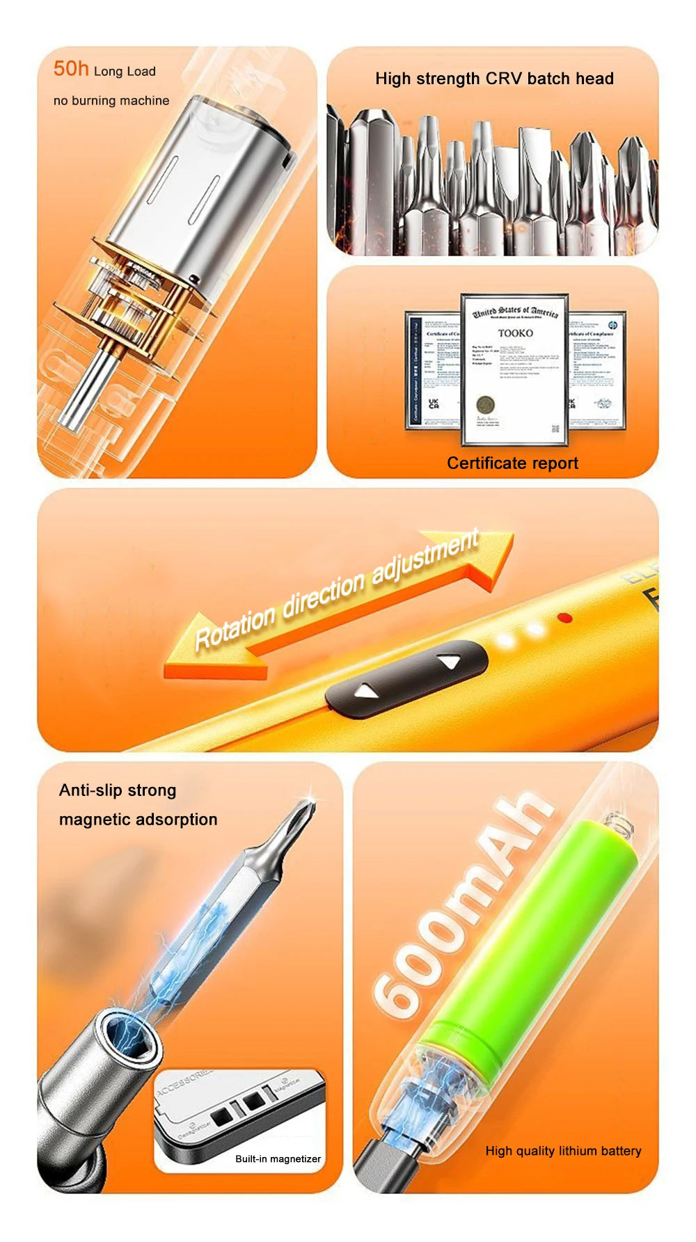 Rechargeable Electric Screwdriver Set for Mobile Repair - Smarsty