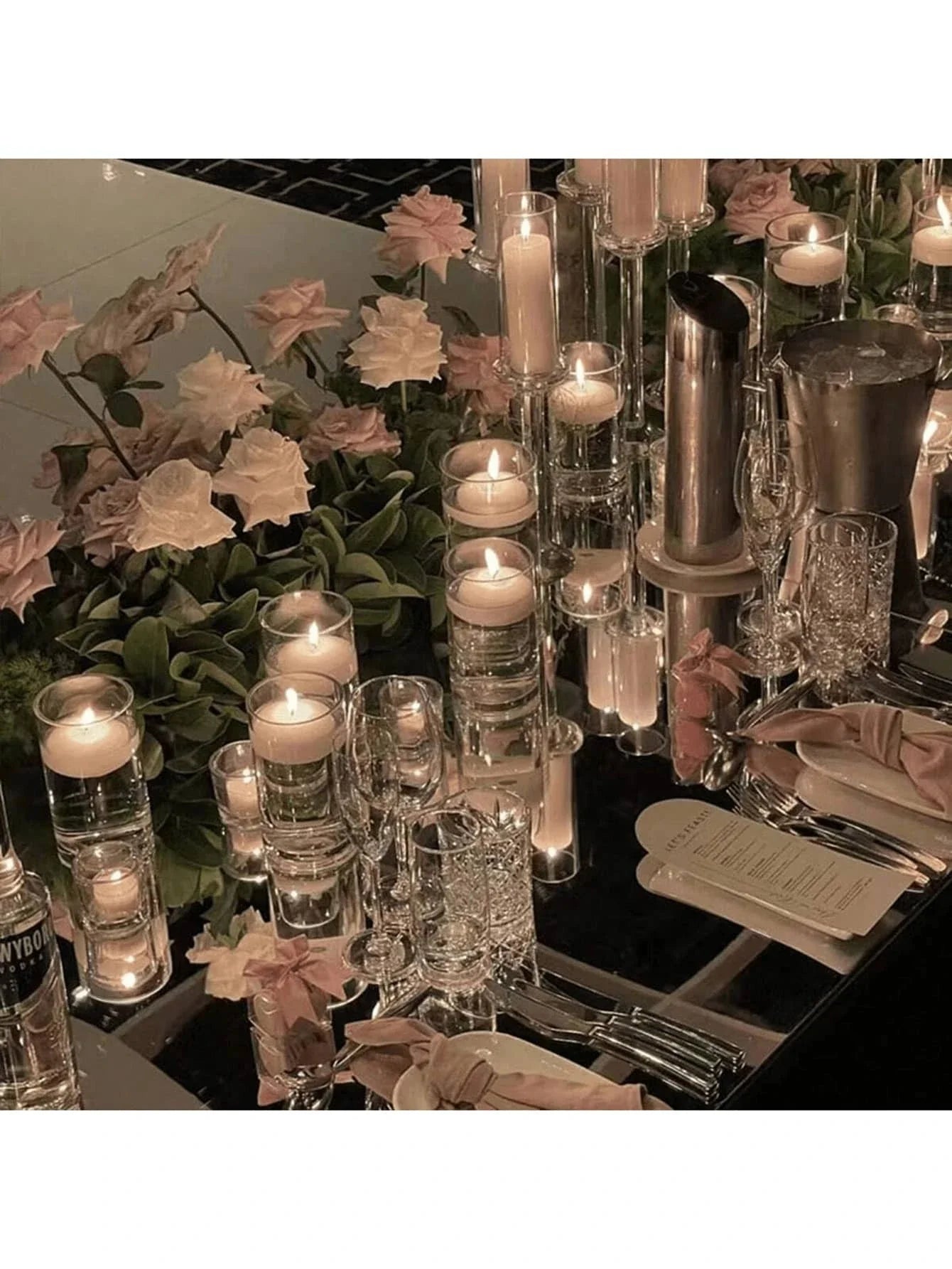 Clear Cylinder Glass Candle Holder for Weddings - Smarsty