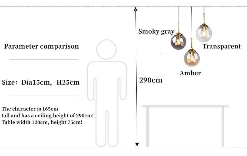 Modern Luxury LED Glass Pendant Lamp for Stylish Spaces - Smarsty