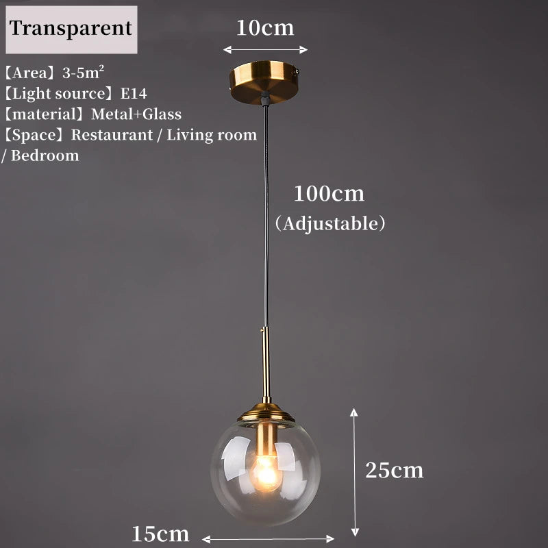 Modern Luxury LED Glass Pendant Lamp for Stylish Spaces - Smarsty