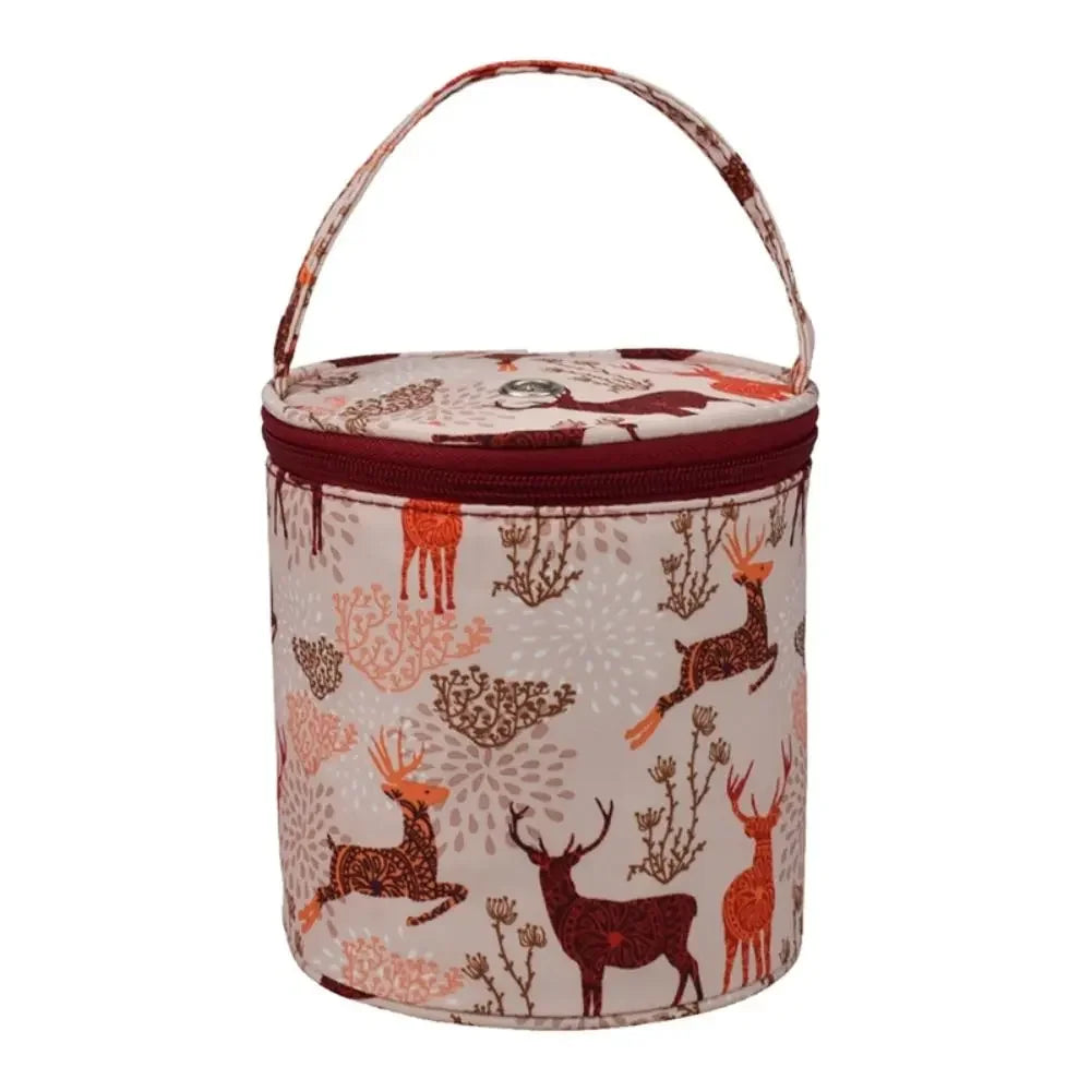 Cylindrical Yarn Storage Bag for Knitting and Crochet - Smarsty