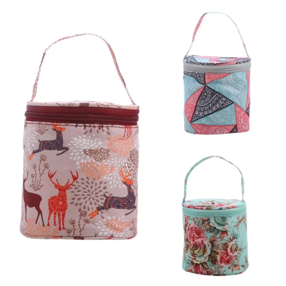 Cylindrical Yarn Storage Bag for Knitting and Crochet - Smarsty