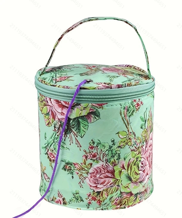 Cylindrical Yarn Storage Bag for Knitting and Crochet - Smarsty