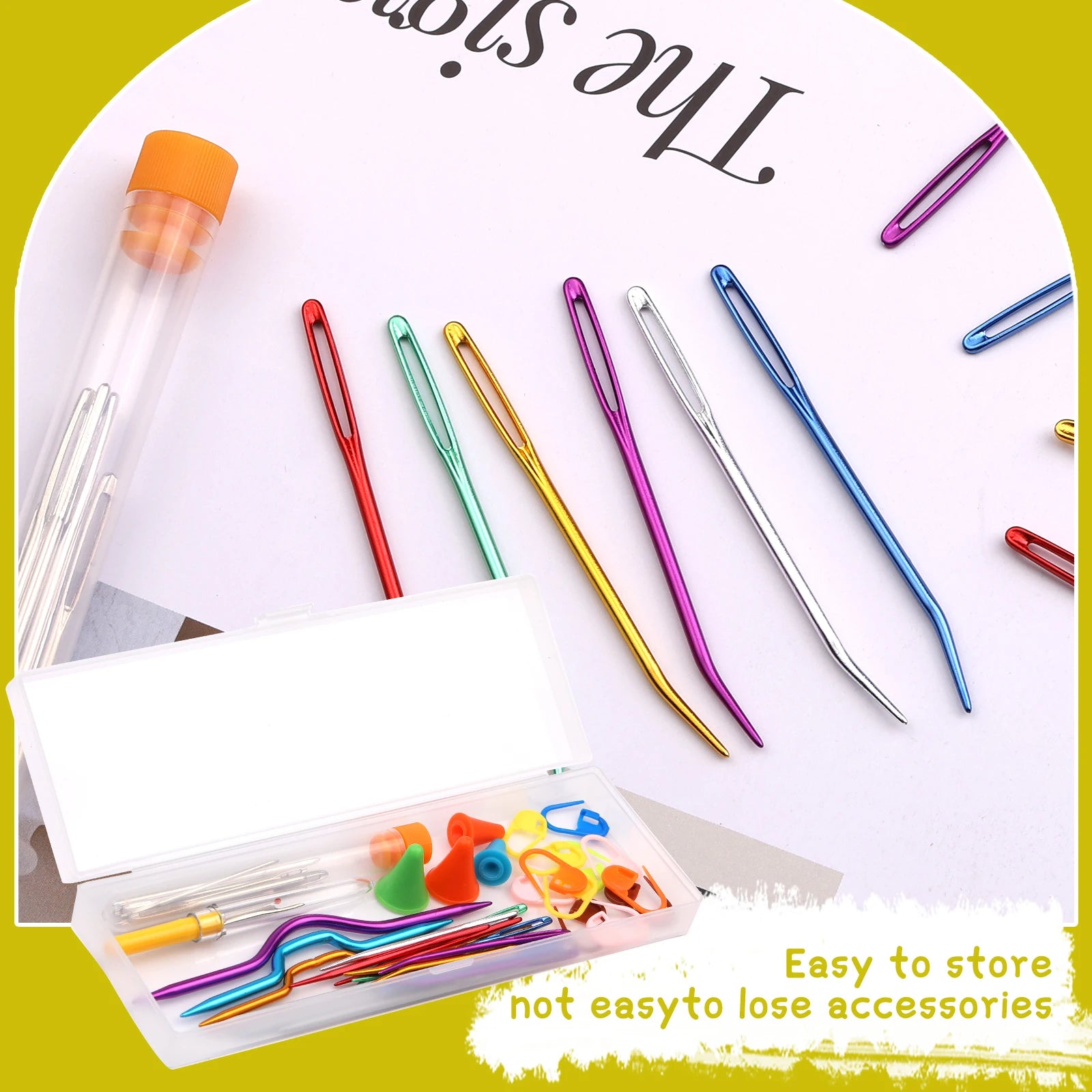 IMZAY Professional Crochet Knitting Set with Yarn Needles - Smarsty