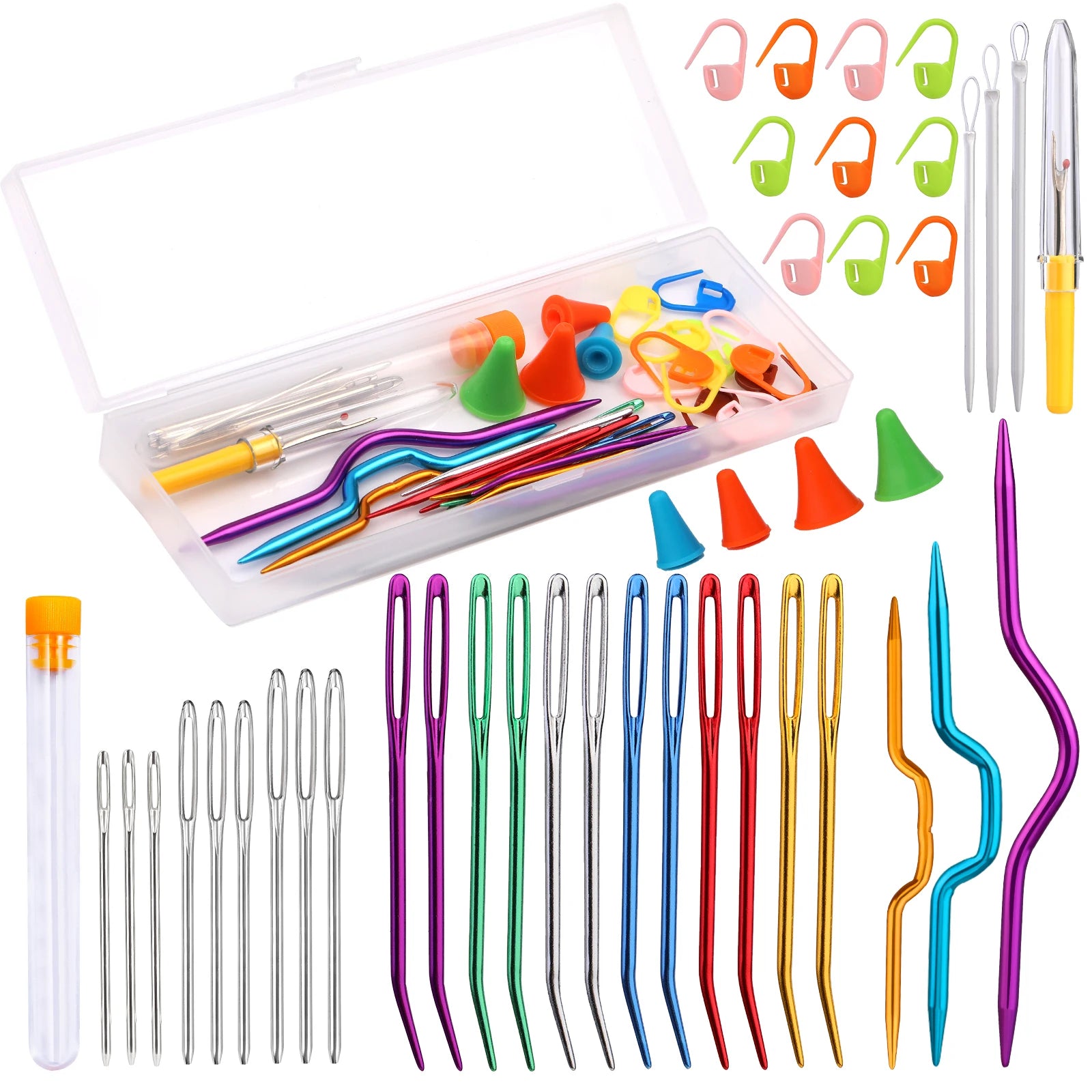 IMZAY Professional Crochet Knitting Set with Yarn Needles - Smarsty