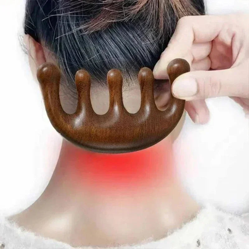 Sandalwood Massage Comb for Relaxation and Scalp Relief - Smarsty