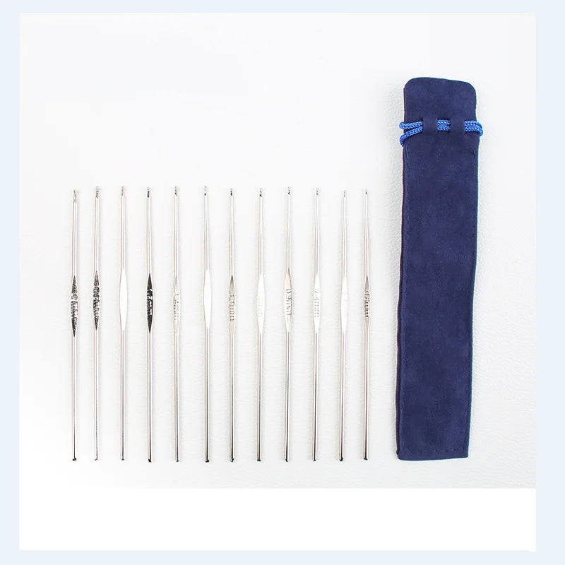 Coloured Aluminium Single Head Crochet Hook Set - Smarsty