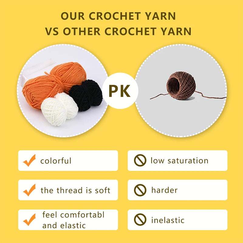 KRABALL Crochet Animal Kit For Beginners With Video Tutorial - Smarsty