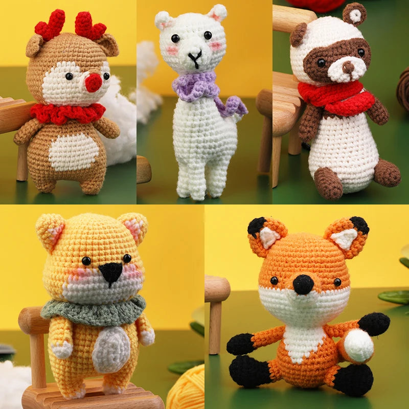 KRABALL Crochet Animal Kit For Beginners With Video Tutorial - Smarsty