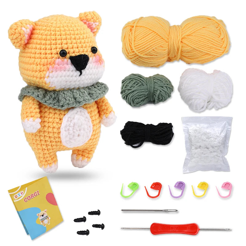 KRABALL Crochet Animal Kit For Beginners With Video Tutorial - Smarsty
