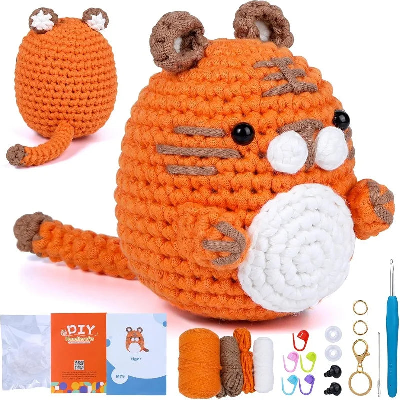 KRABALL Crochet Animal Kit For Beginners With Video Tutorial - Smarsty