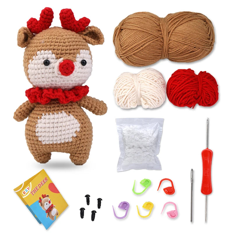 KRABALL Crochet Animal Kit For Beginners With Video Tutorial - Smarsty