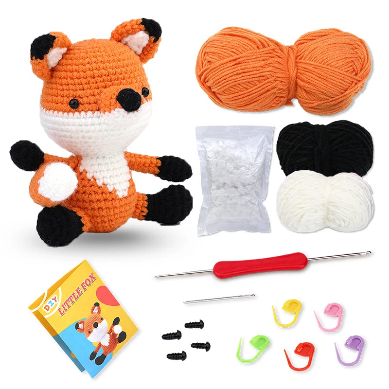 KRABALL Crochet Animal Kit For Beginners With Video Tutorial - Smarsty