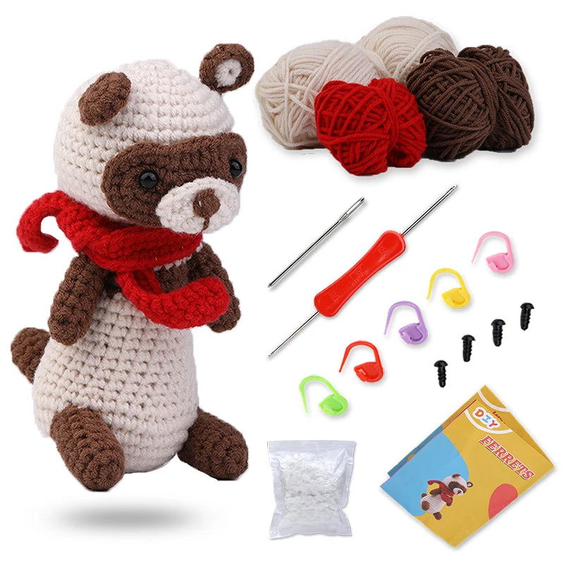 KRABALL Crochet Animal Kit For Beginners With Video Tutorial - Smarsty
