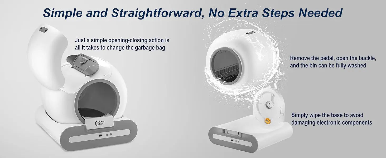 DOEL Automatic Self Cleaning Cat Litter Box with App Control - Smarsty