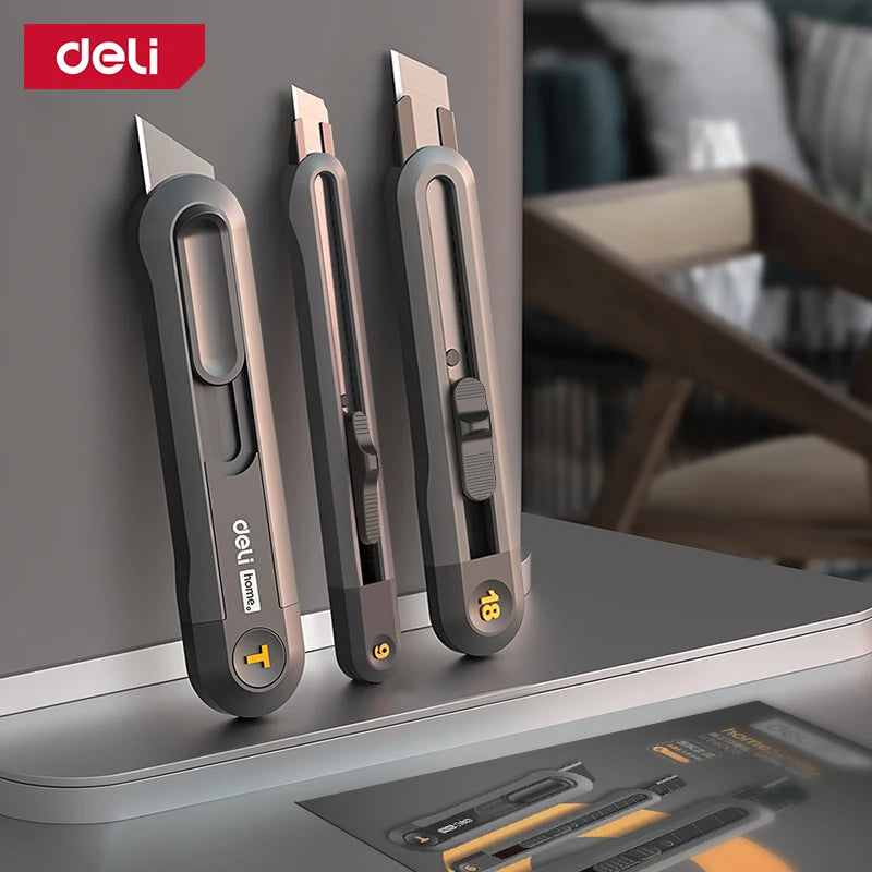 Deli Snap-off Utility Knife for Versatile Cutting Tasks - Smarsty