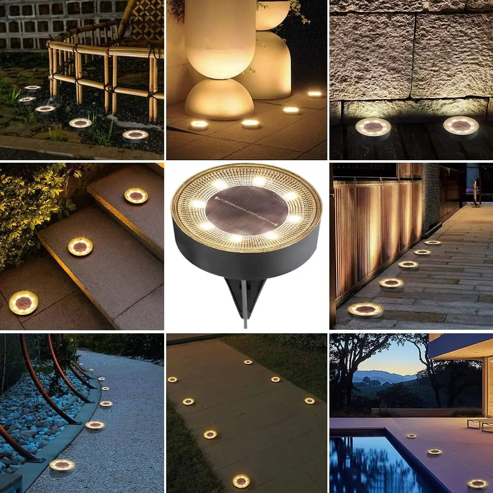 IP68 Waterproof Solar LED Outdoor Ground Lights - Smarsty