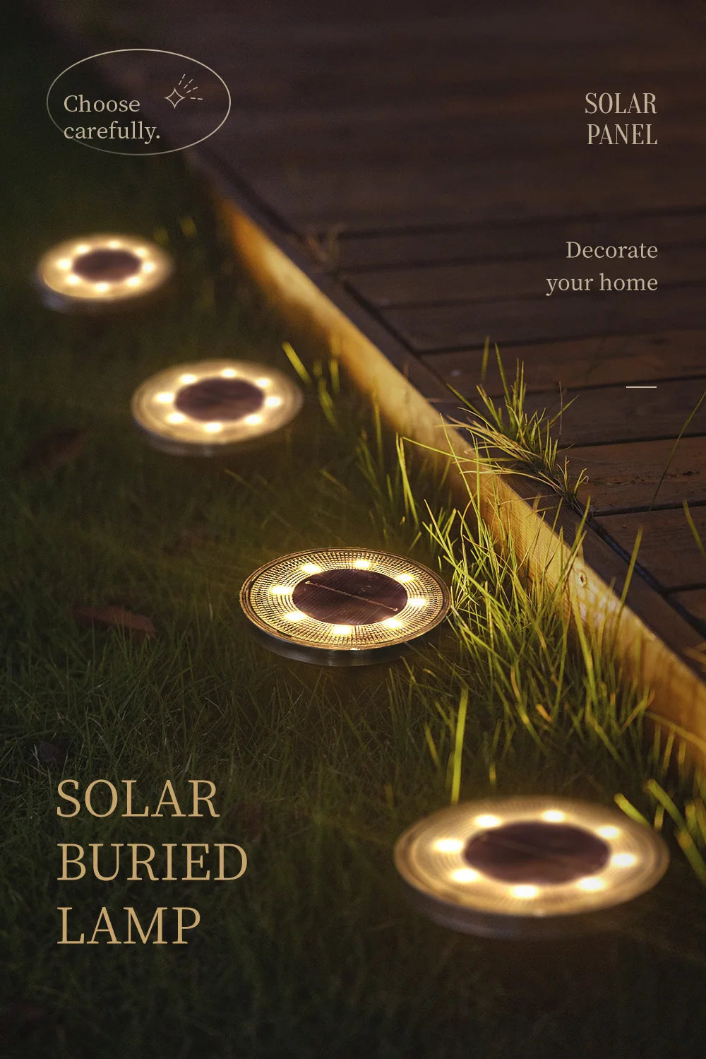 IP68 Waterproof Solar LED Outdoor Ground Lights - Smarsty