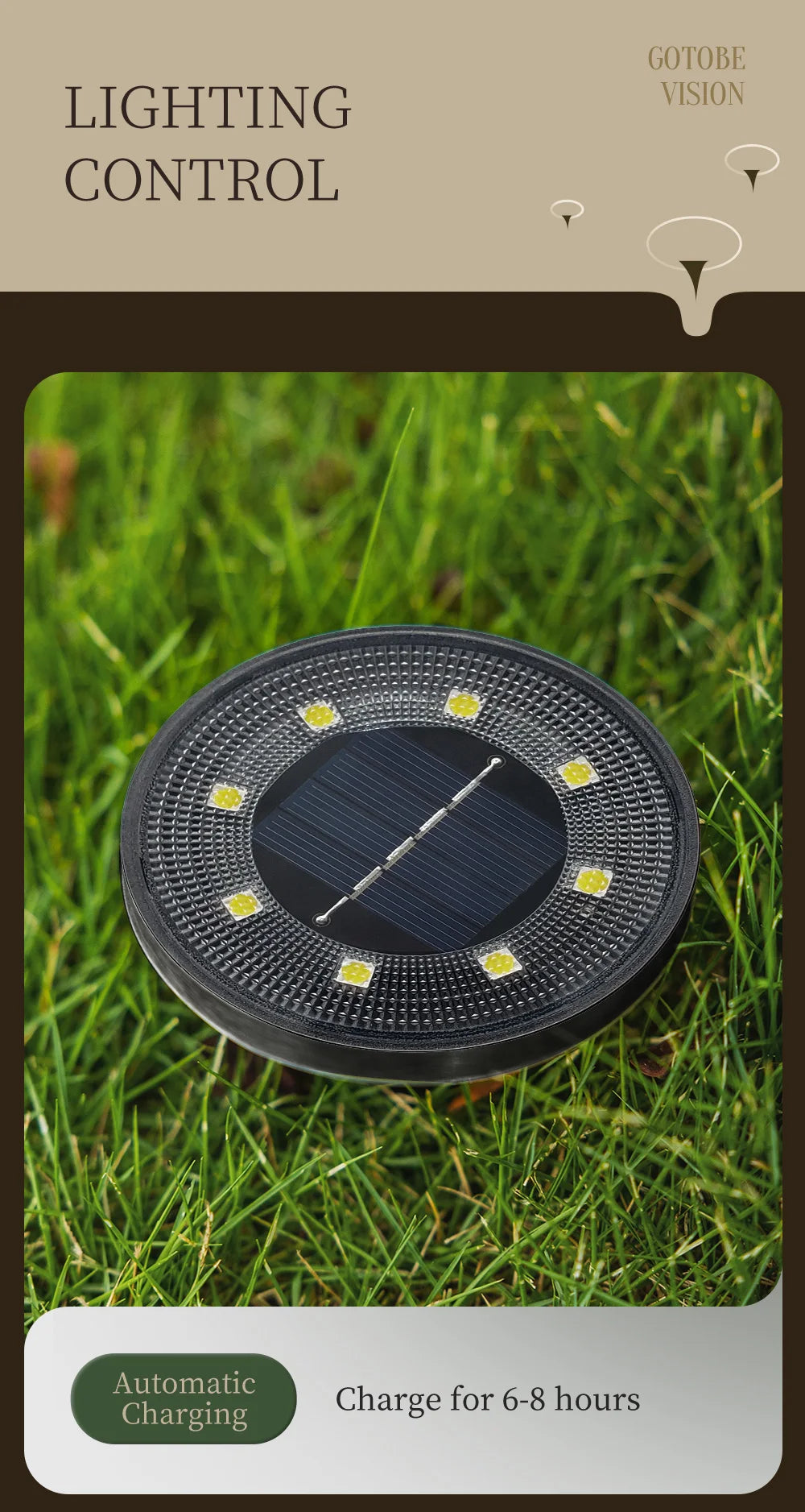 IP68 Waterproof Solar LED Outdoor Ground Lights - Smarsty