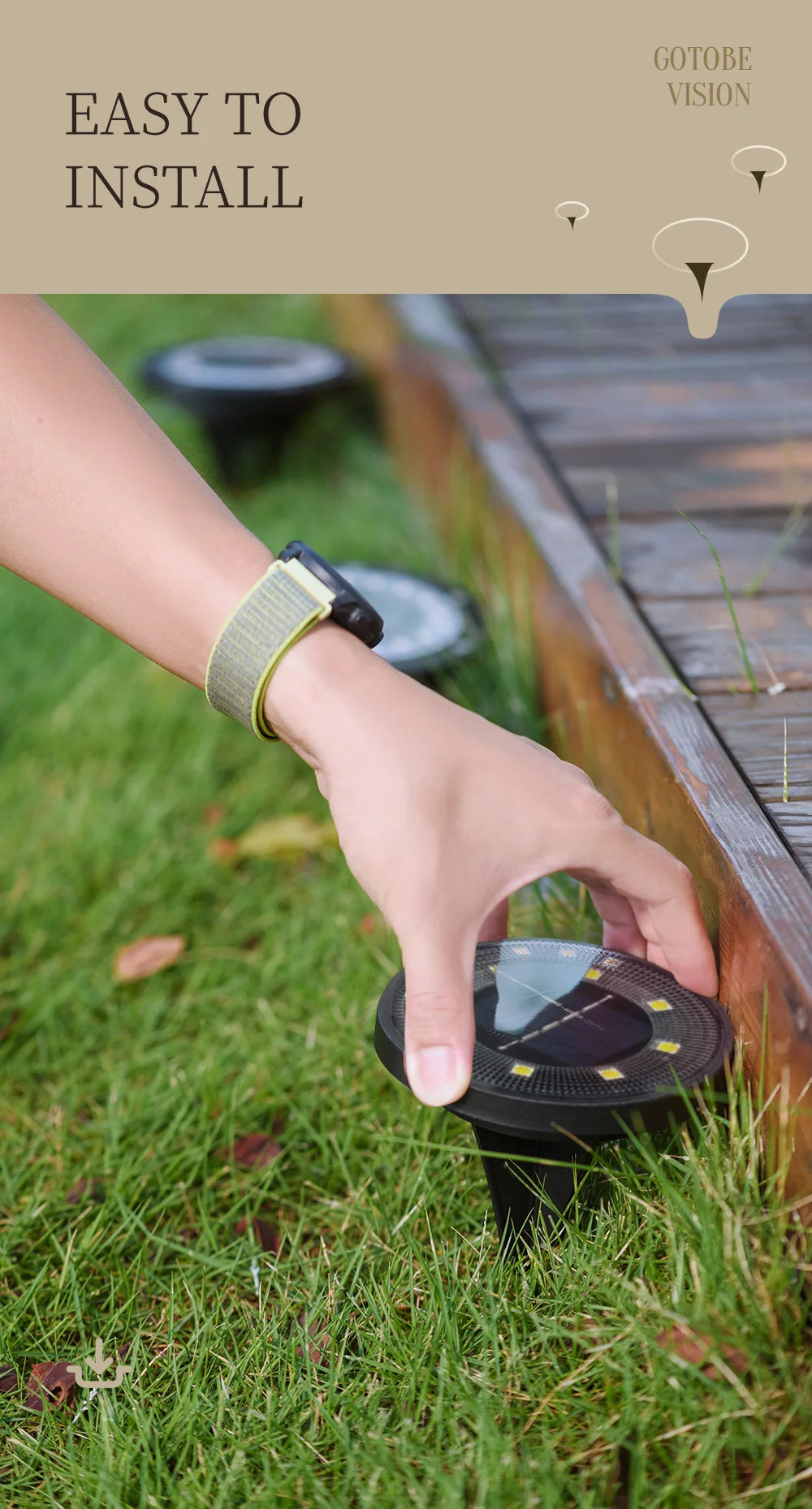 IP68 Waterproof Solar LED Outdoor Ground Lights - Smarsty