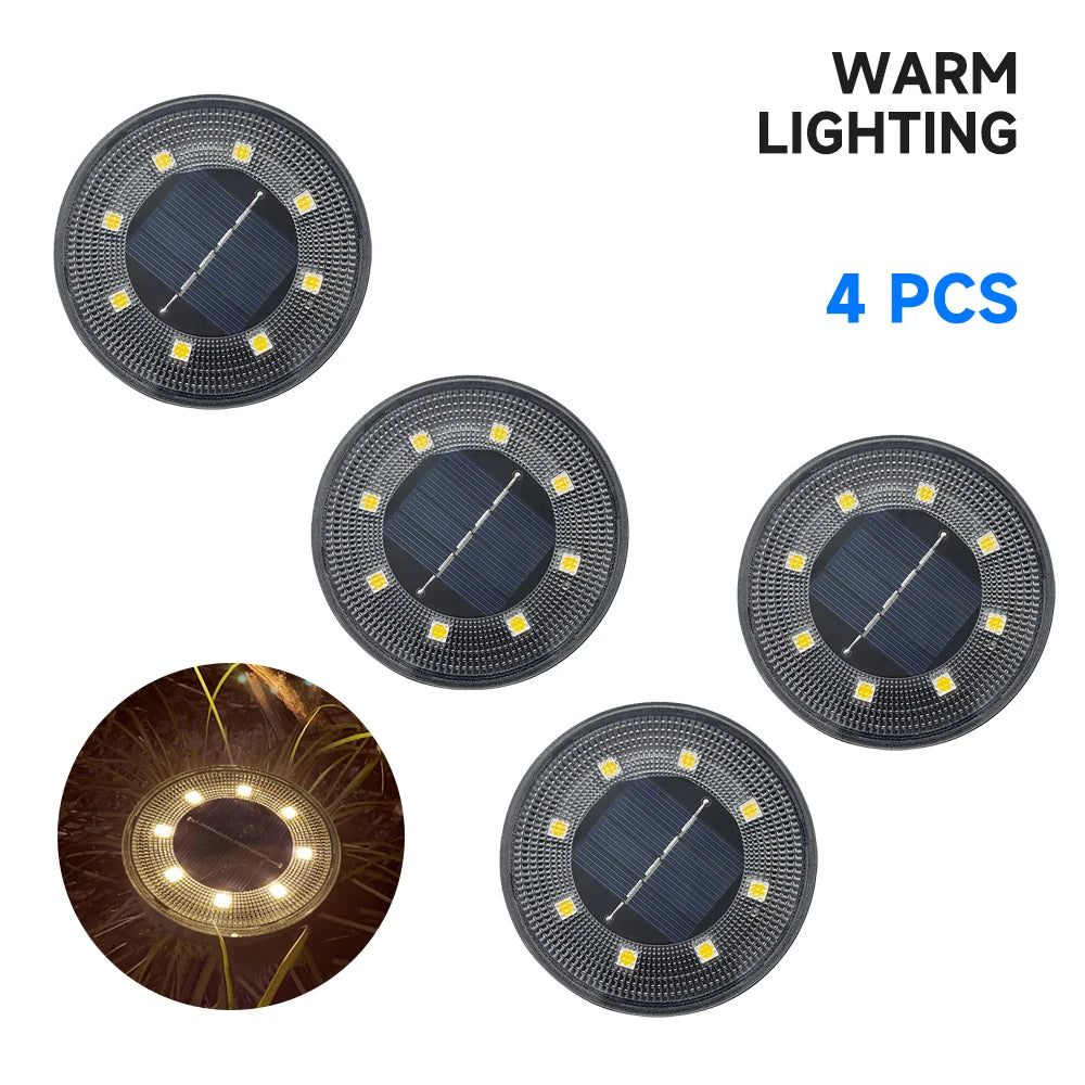 IP68 Waterproof Solar LED Outdoor Ground Lights - Smarsty
