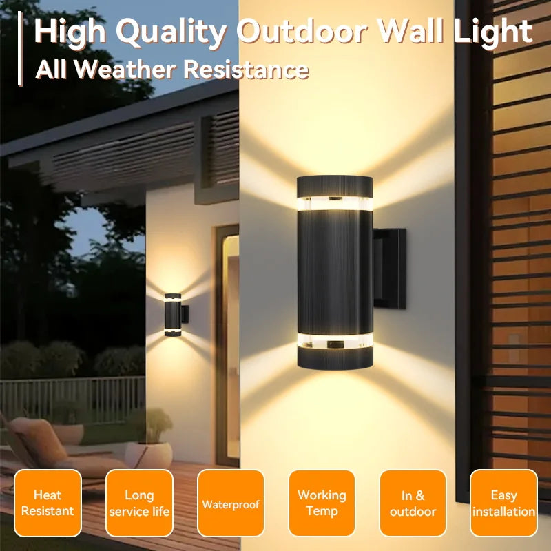 LED Outdoor Wall Lights IP65 Waterproof for Garden - Smarsty