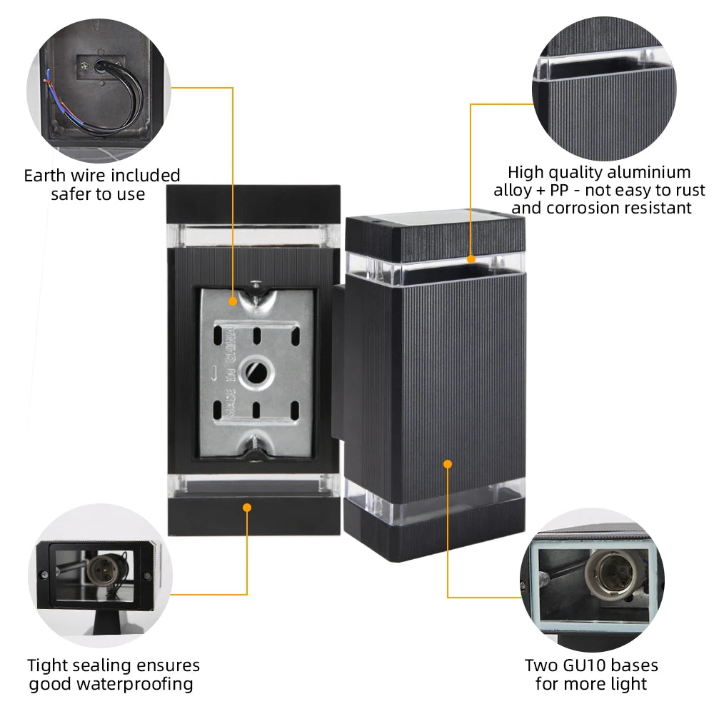 LED Outdoor Wall Lights IP65 Waterproof for Garden - Smarsty