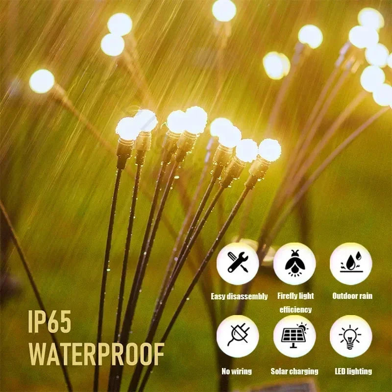 Solar LED Firefly Garden Lights for Outdoor Decoration - Smarsty