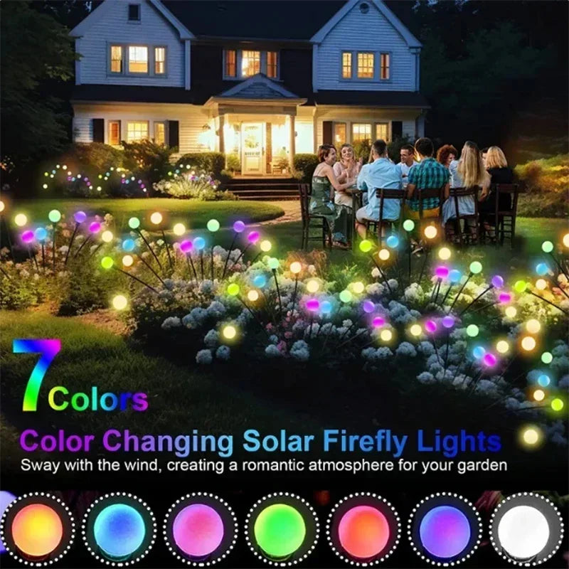 Solar LED Firefly Garden Lights for Outdoor Decoration - Smarsty