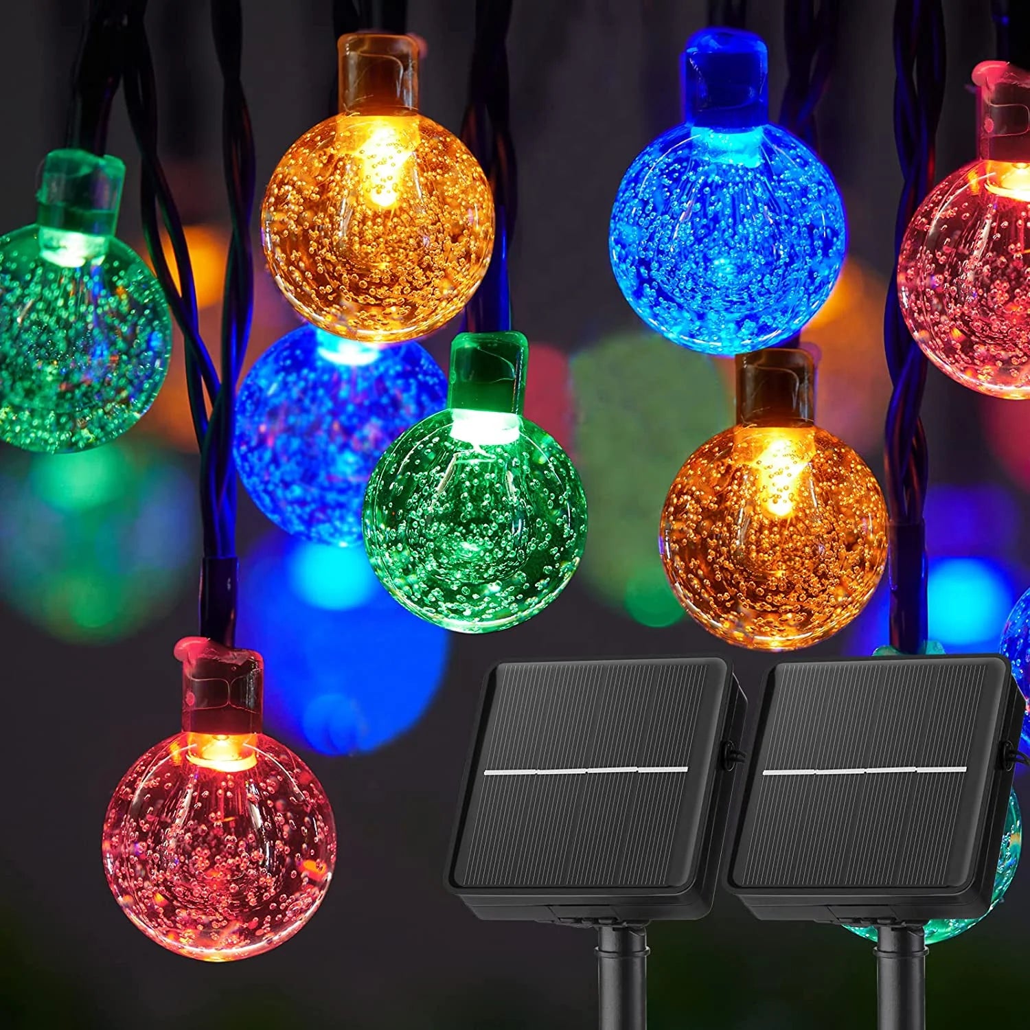 LED Solar String Lights Waterproof 60 LEDs for Garden Decor - Smarsty