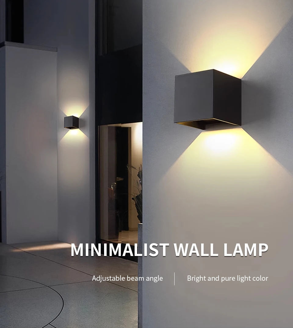 Adjustable LED Modern Wall Lamp for Indoor Outdoor Use - Smarsty