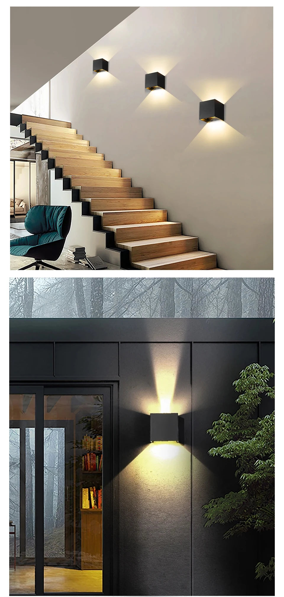 Adjustable LED Modern Wall Lamp for Indoor Outdoor Use - Smarsty