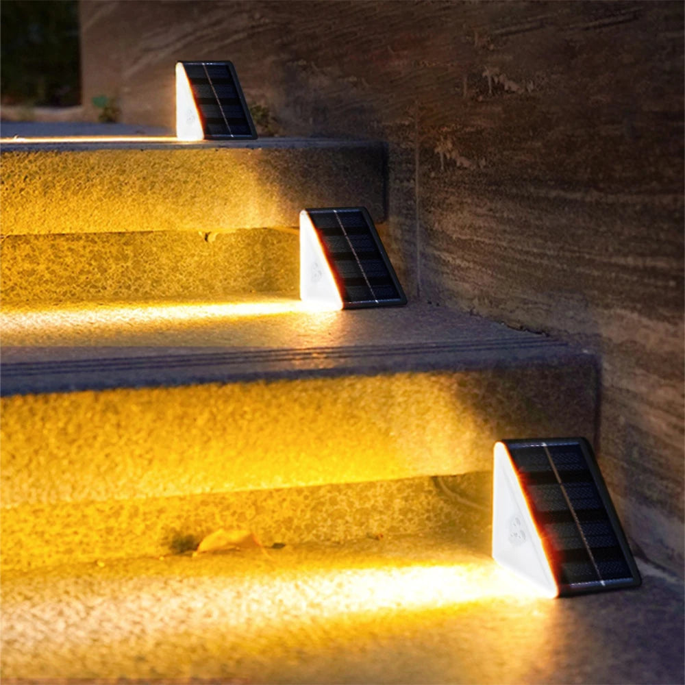 Outdoor Solar Step Lights with RGB Colors for Safe Pathways - Smarsty