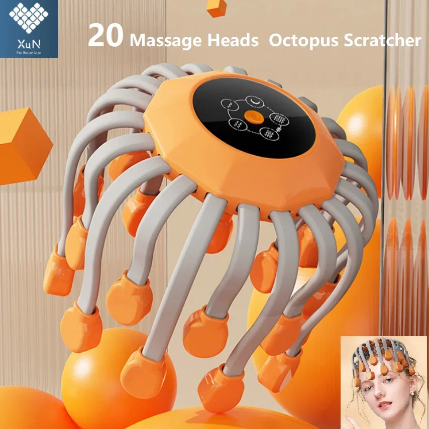 20 Massage Heads Electric Scalp Massager for Stress Relief - Smarsty