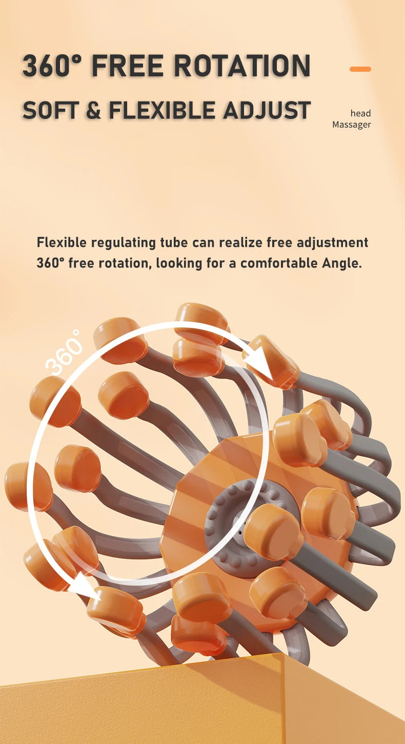 20 Massage Heads Electric Scalp Massager for Stress Relief - Smarsty