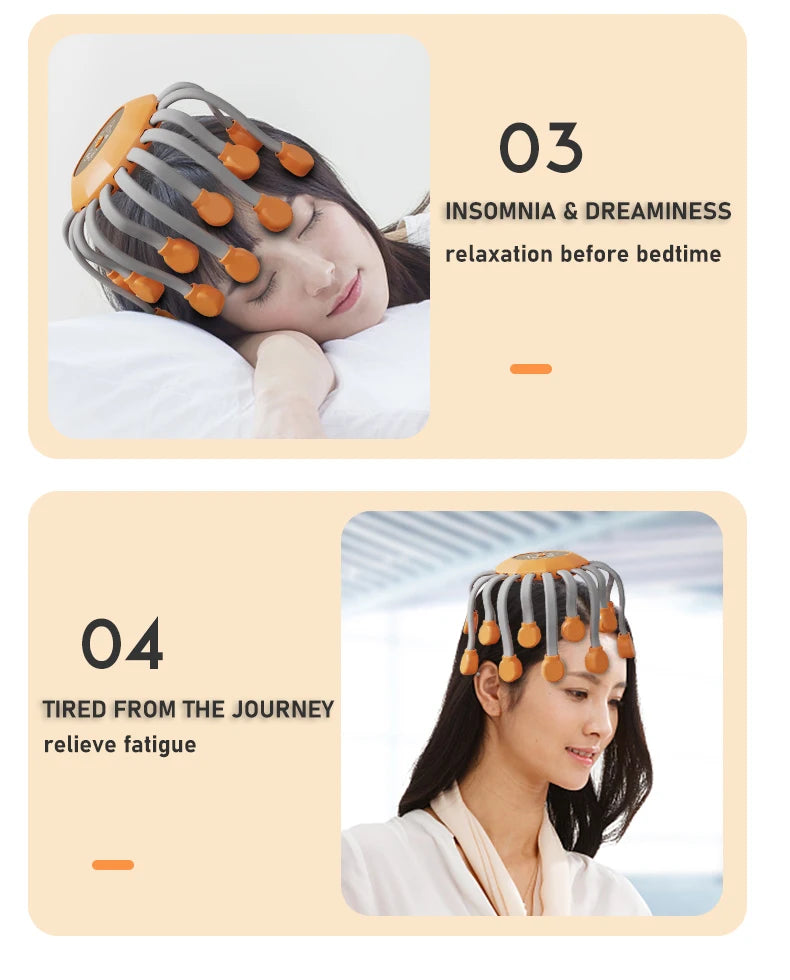 20 Massage Heads Electric Scalp Massager for Stress Relief - Smarsty