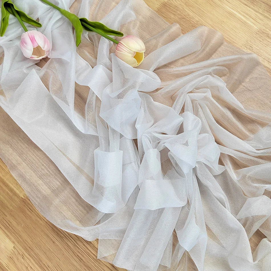 Chiffon Table Runner for Elegant Wedding and Party Decor - Smarsty