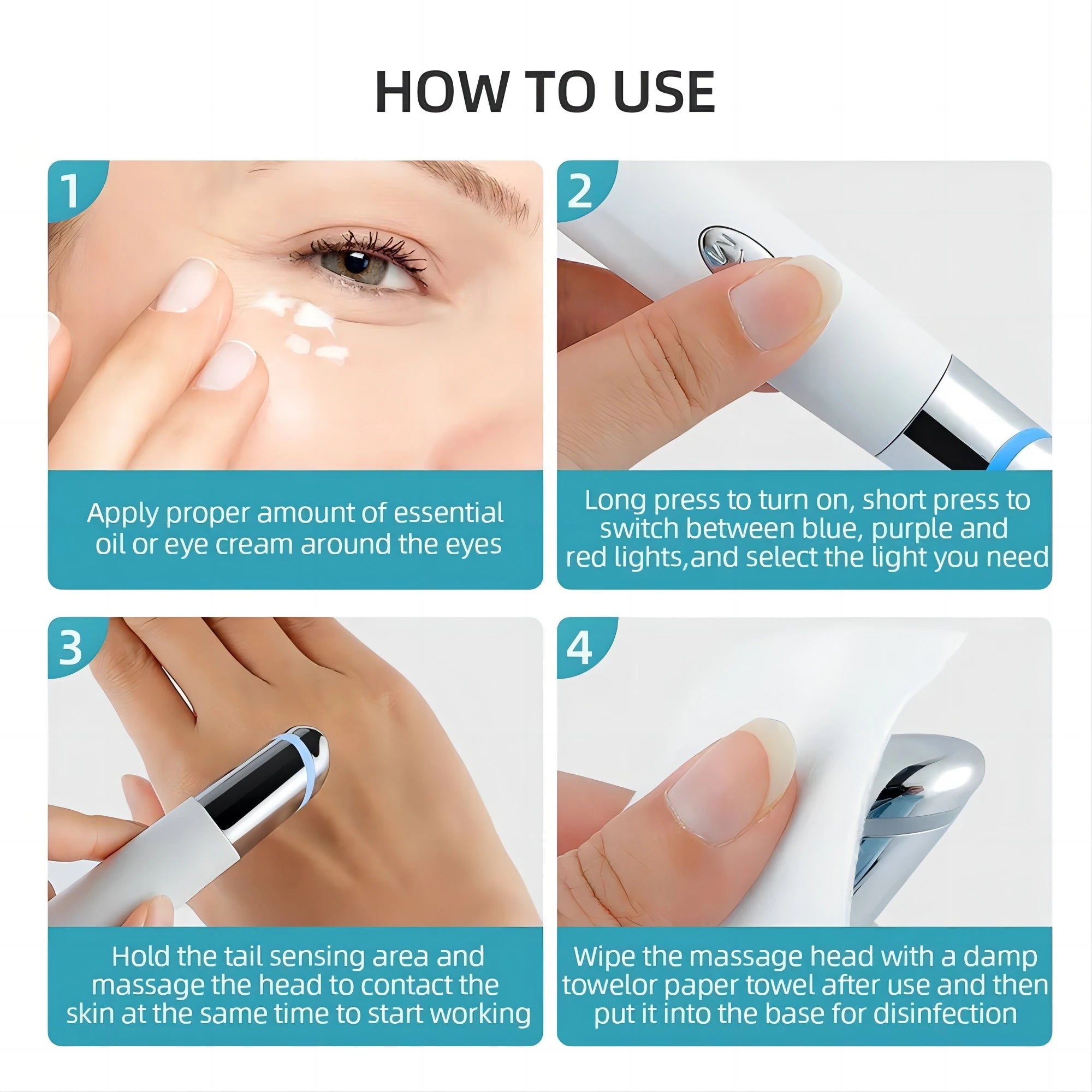 5 In 1 Eye Beauty Device for Dark Circles and Puffiness - Smarsty