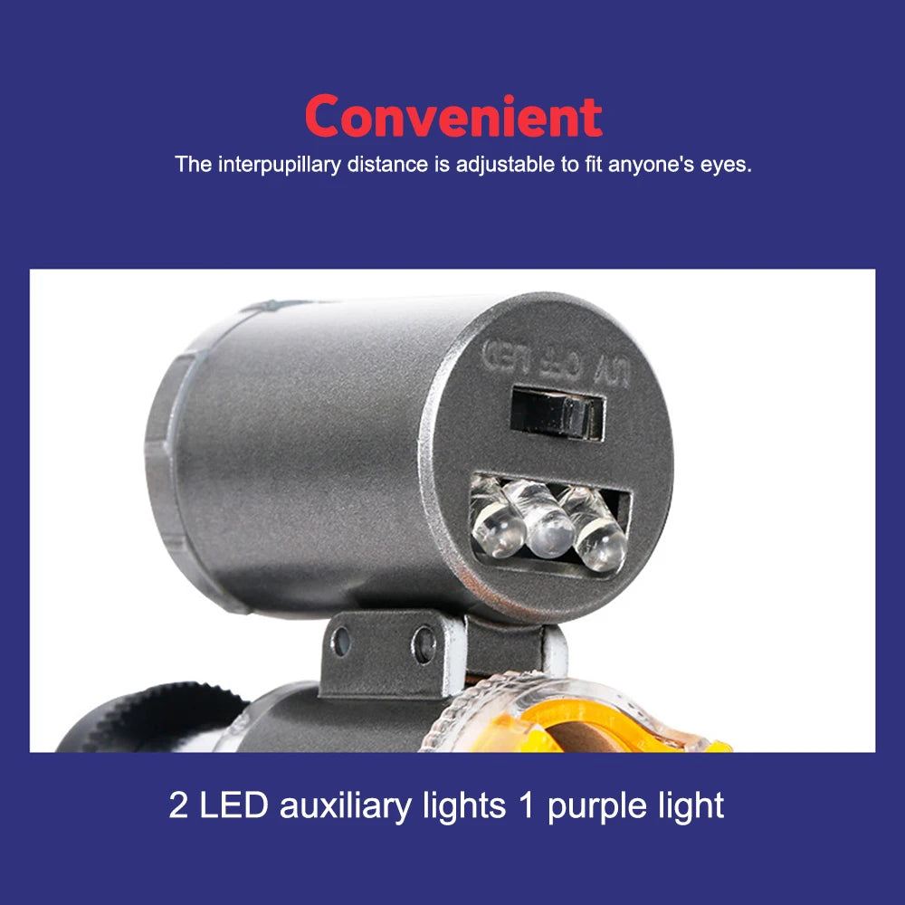 60X Illuminated Portable Microscope With LED Light - Smarsty