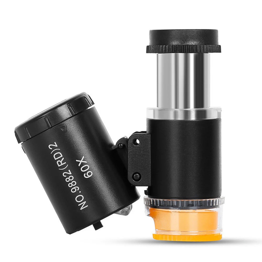 60X Illuminated Portable Microscope With LED Light - Smarsty