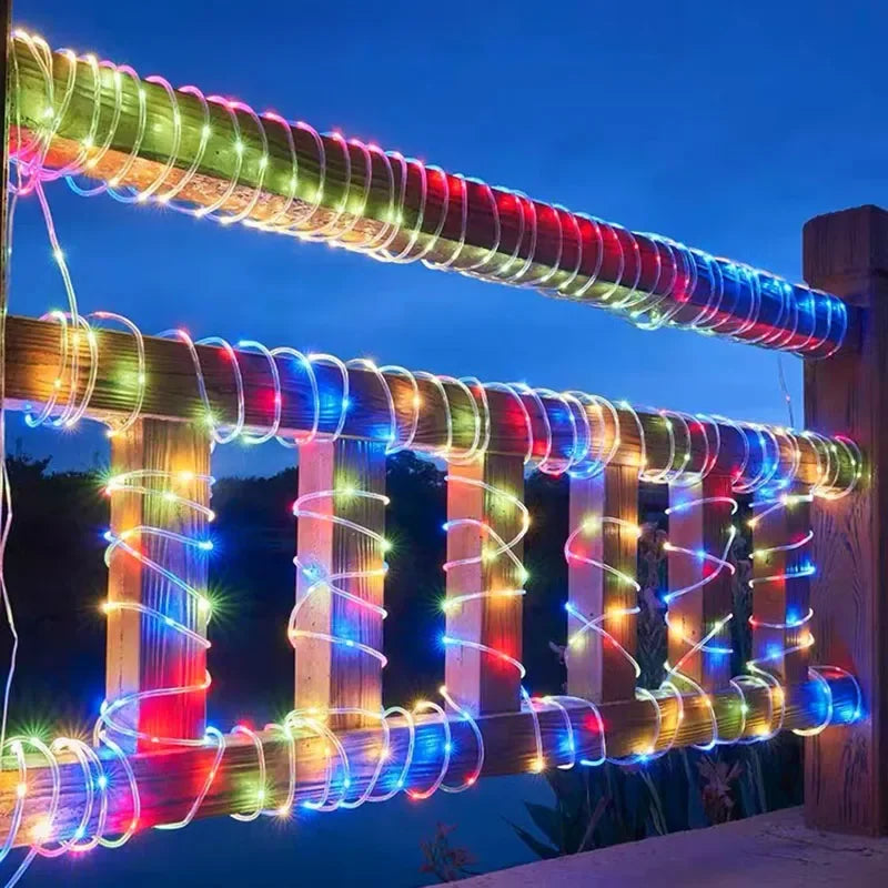 Solar Rope Lights with 8 Light Modes for Outdoor Decor - Smarsty
