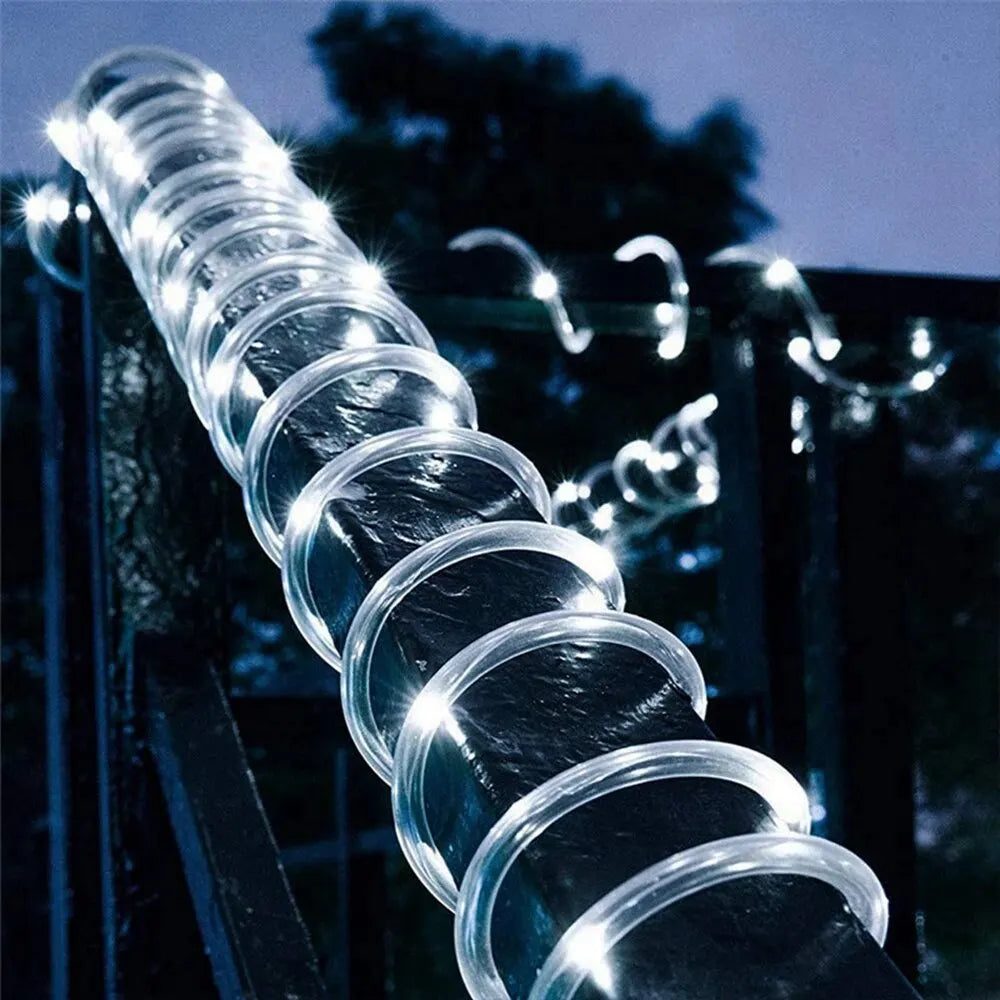 Solar Rope Lights with 8 Light Modes for Outdoor Decor - Smarsty