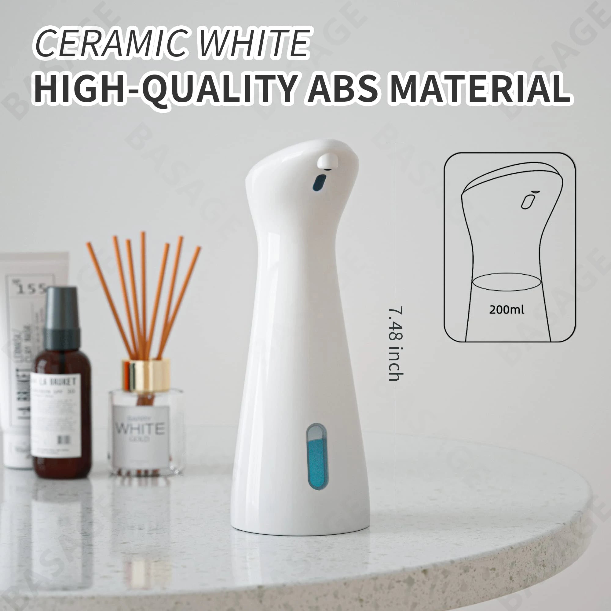 Automatic Touchless Soap Dispenser Stylish Waterproof Design - Smarsty