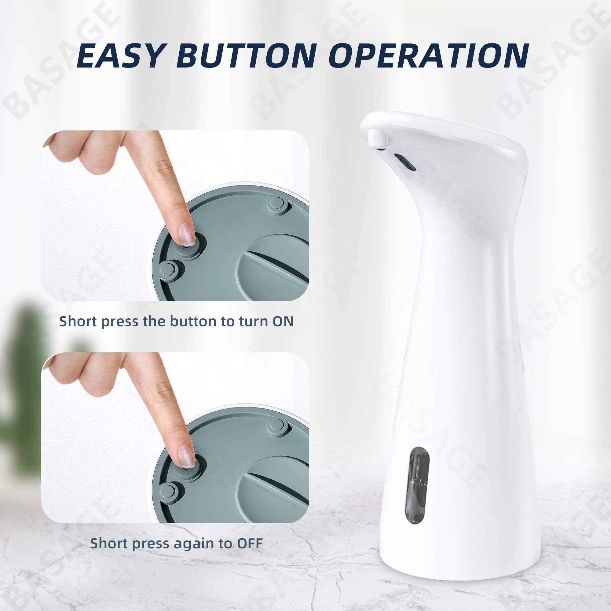 Automatic Touchless Soap Dispenser Stylish Waterproof Design - Smarsty