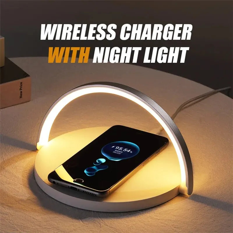 Desk Lamp & Wireless Phone Charger - Smarsty