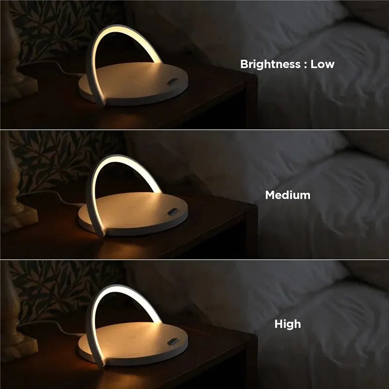 Desk Lamp & Wireless Phone Charger - Smarsty